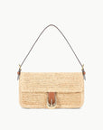 STAUD Harlow Raffia Bag Natural/Tan