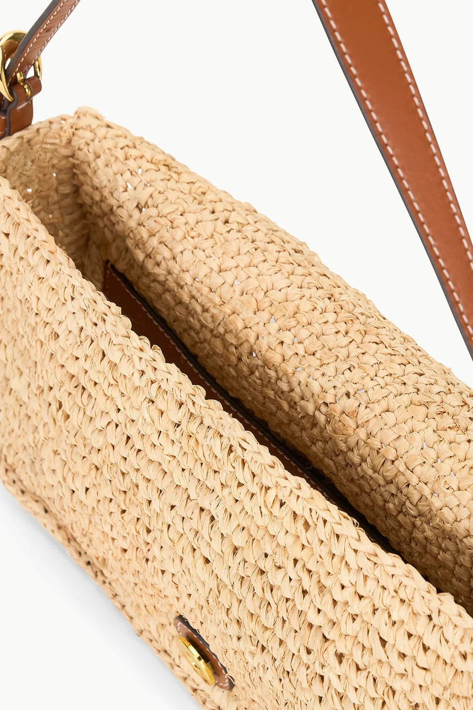 STAUD Harlow Raffia Bag Natural/Tan