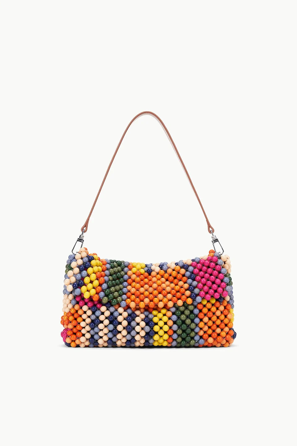 STAUD Timmy Convertible Shoulder Bag Multi Bayadere Stripe