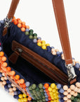 STAUD Timmy Convertible Shoulder Bag Multi Bayadere Stripe