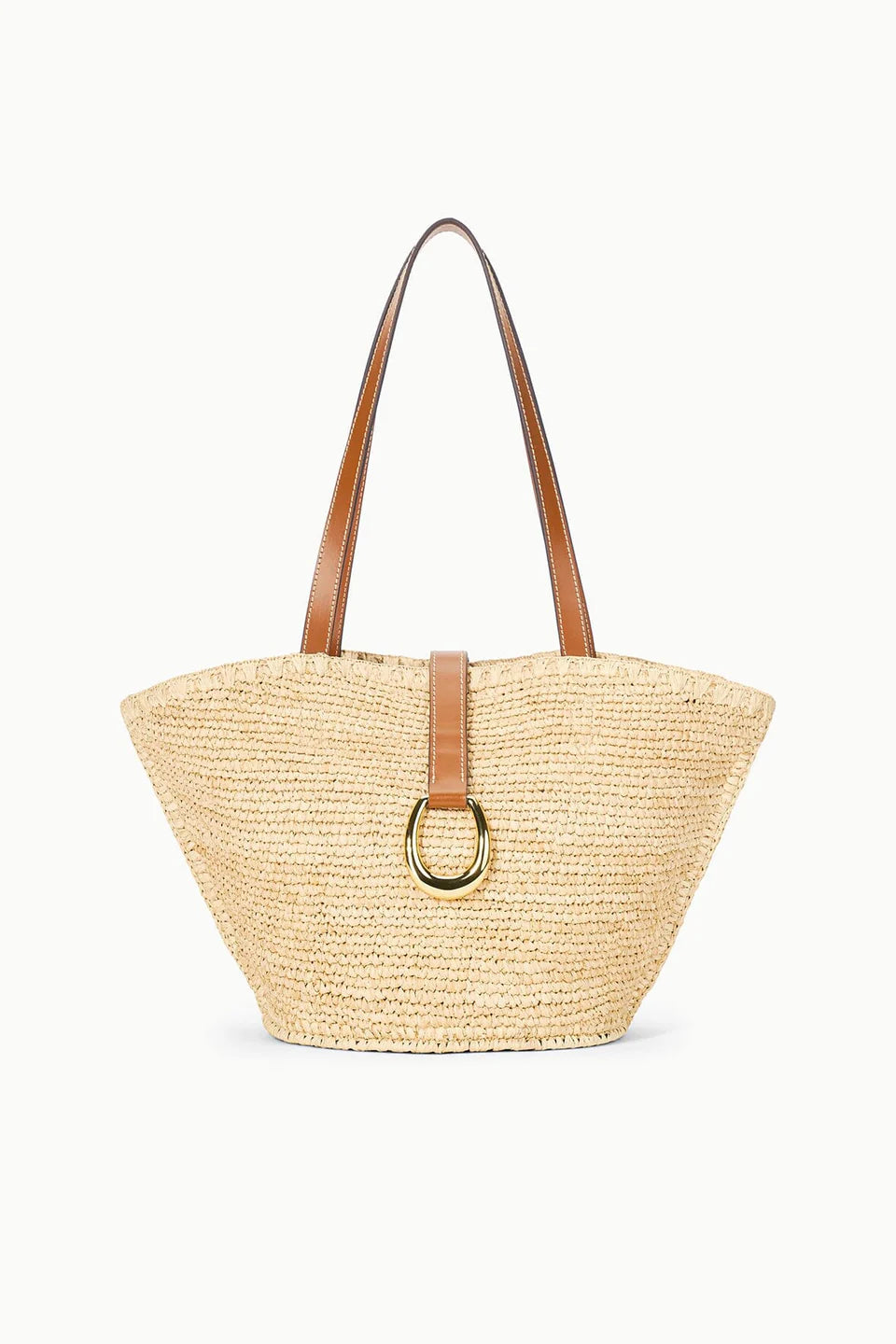STAUD Vista Raffia Tote Natural/Tan