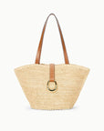 STAUD Vista Raffia Tote Natural/Tan