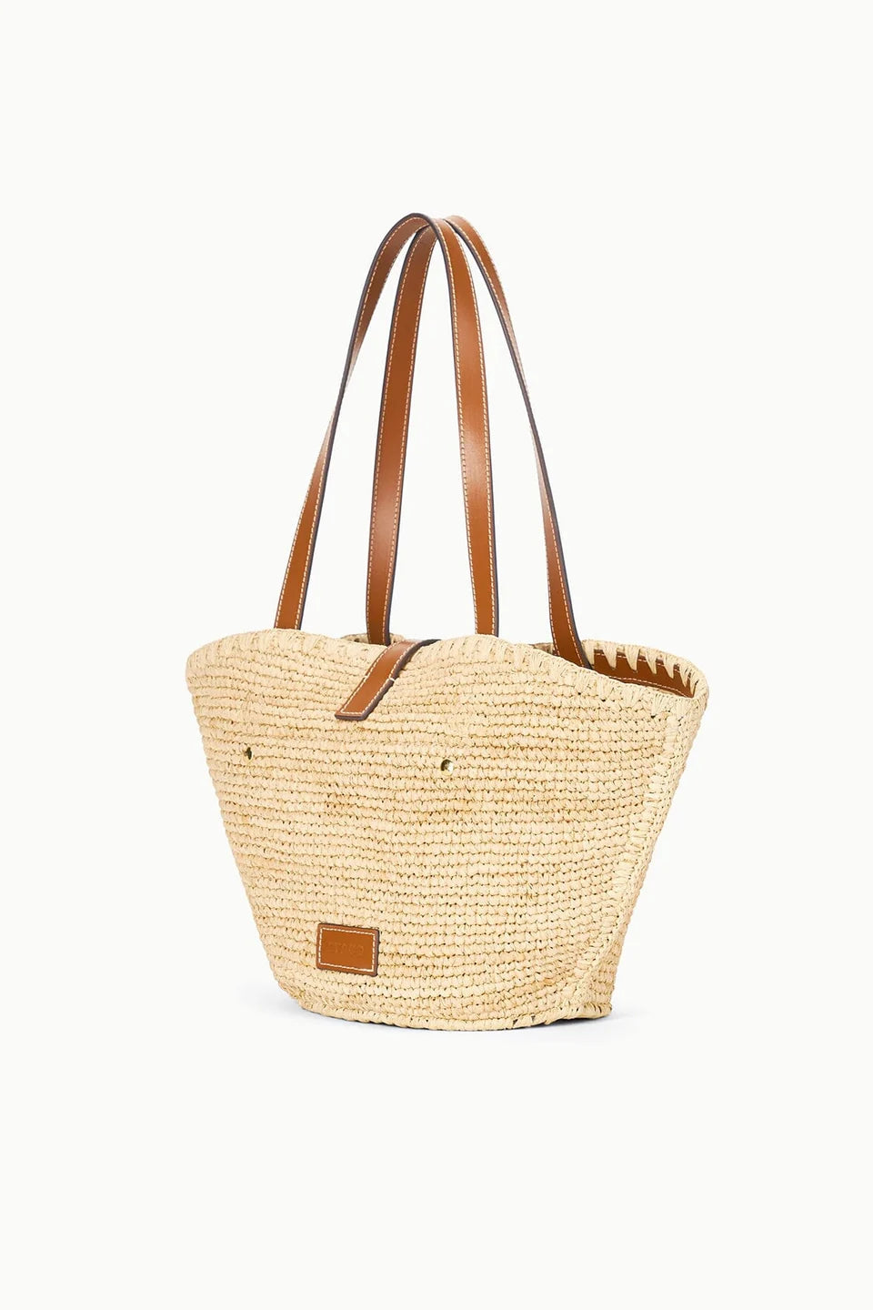 STAUD Vista Raffia Tote Natural/Tan