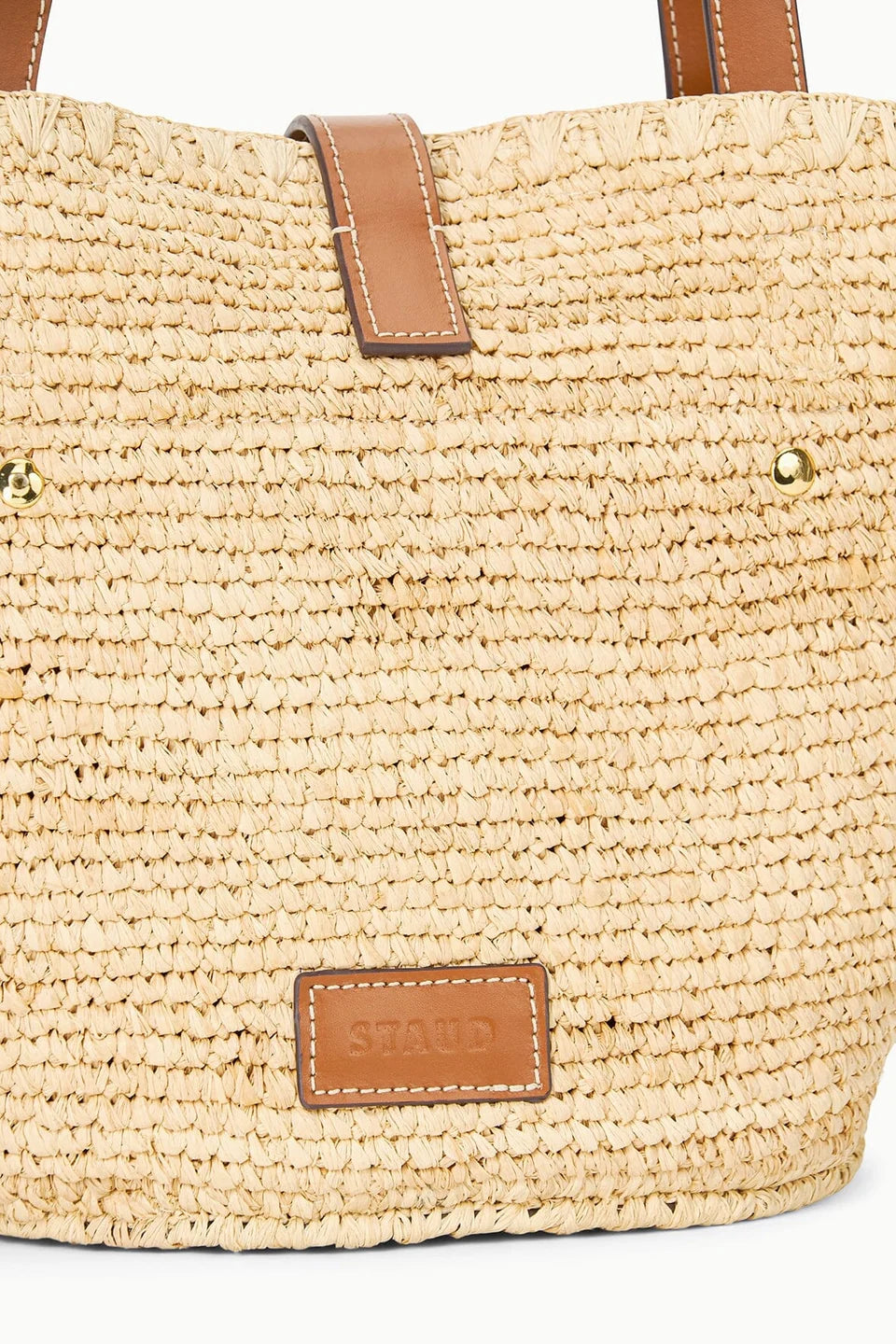 STAUD Vista Raffia Tote Natural/Tan
