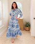CARA CARA Oscar Top Mod Floral Blue