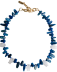 LOGAN TAY Scaly Blue Fish Necklace