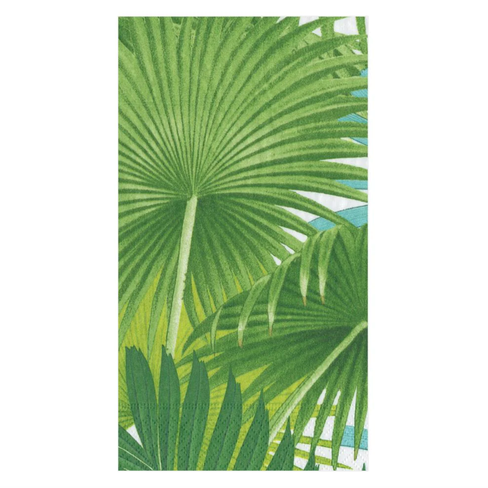 Palm Fronds White Guest Towel