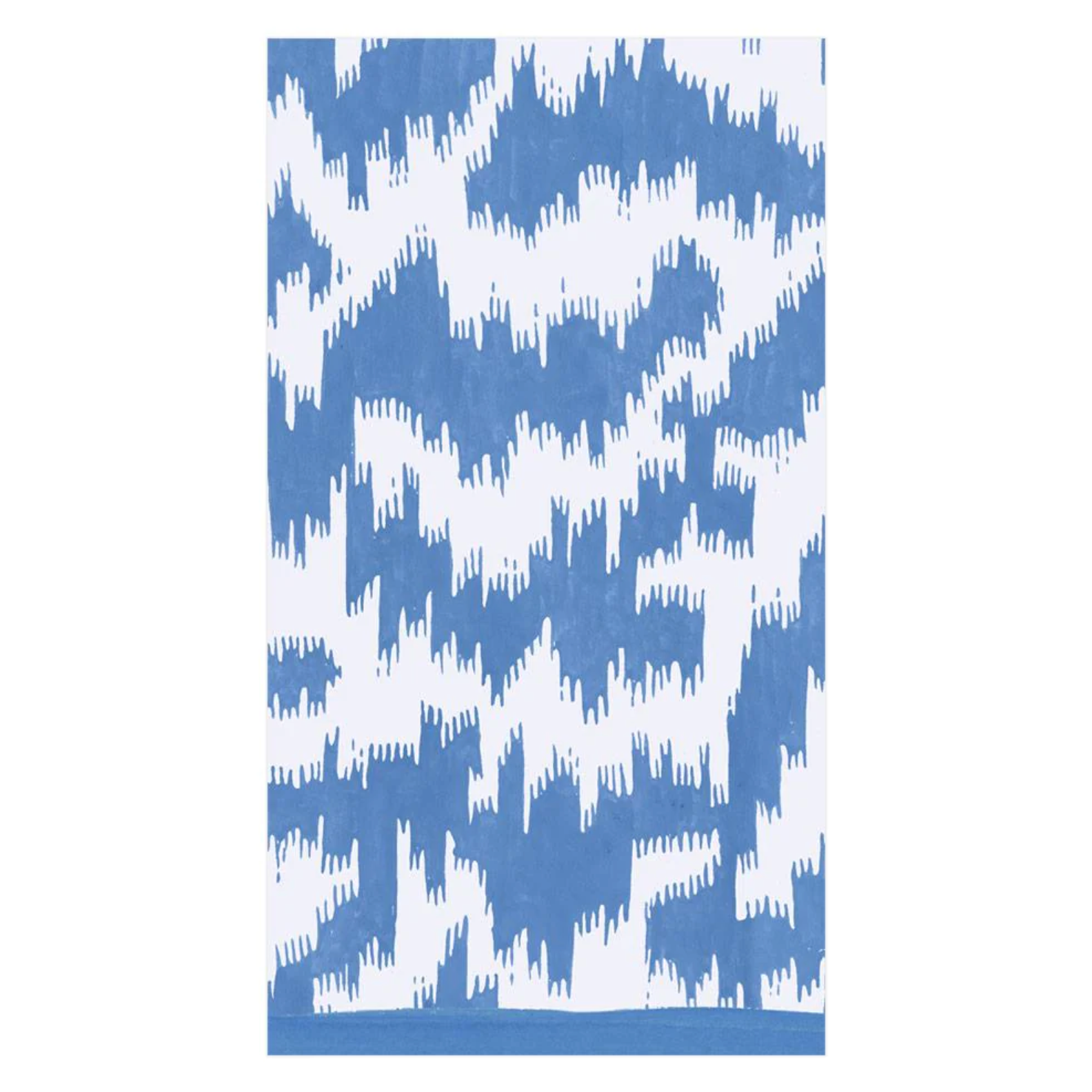 Modern Moire Blue Guest Towel