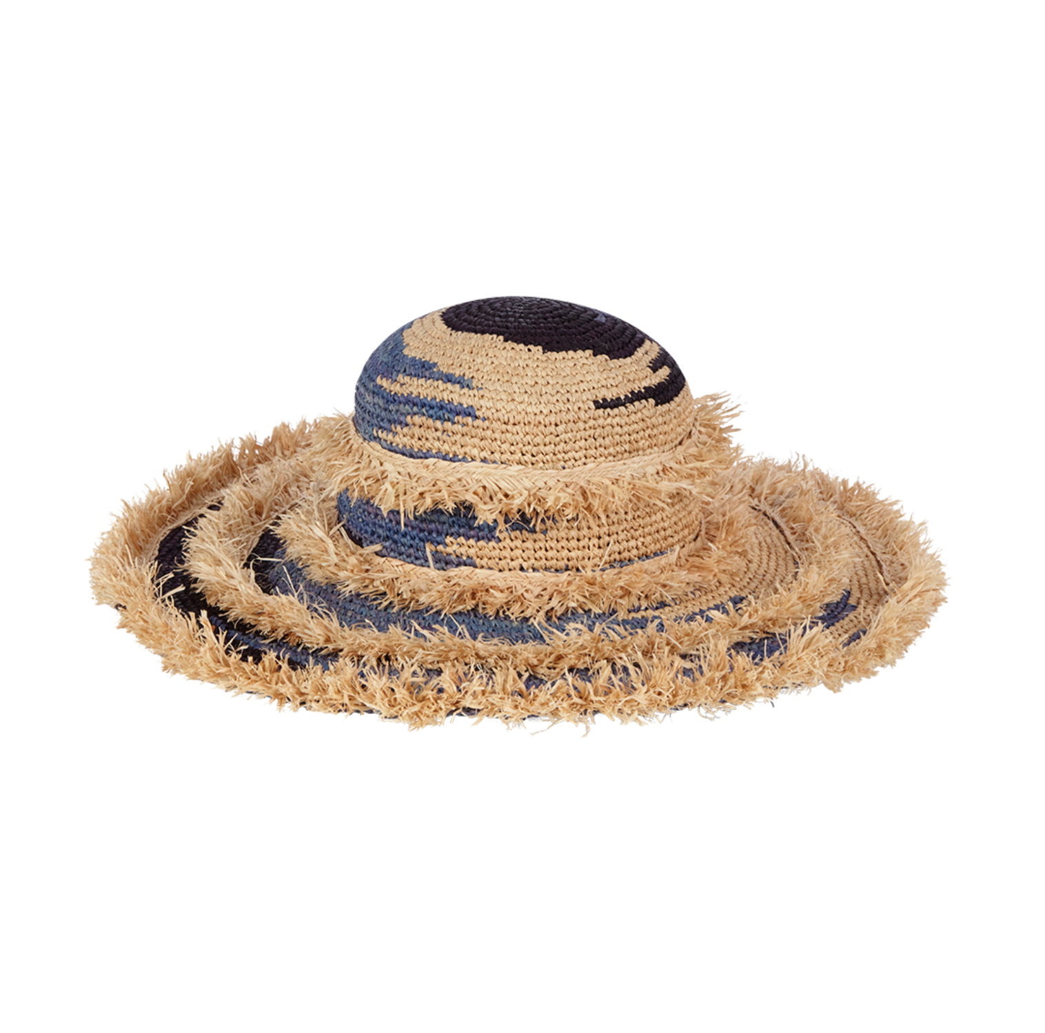 Analiese Crochet Raffia Hat Abyss