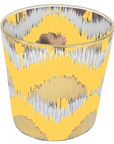 LES OTTOMANS Yellow Ikat Short Glass-Set/4