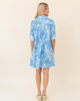 SHERIDAN FRENCH Mallory Dress French Blue Zebra Soiree