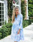 FINAL SALE SHERIDAN FRENCH Lucy Dress Coastal Ikat