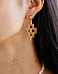 CAPUCINE DE WULF Pathway Post Drop Earrings