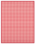 CHAPPYWRAP Cozy Gingham Cardinal Red Blanket Original