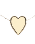 JANE WIN LOVE Tender Heart Love Pendant w/ Beaded Satellite Chain