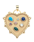 JANE WIN LOVE Treasure Trove Heart Pendant w/ 18" Drawn Link Chain