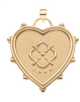 JANE WIN LOVE Treasure Trove Heart Pendant w/ 18" Drawn Link Chain