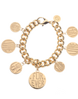 JANE WIN Lucky Lost Treasure Coin Bracelet