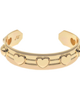 JANE WIN Love Set In Stone Heart Cuff