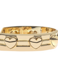 JANE WIN Love Set In Stone Heart Cuff