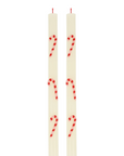 Candy Cane Table Candles-Set/2