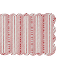 JULISKA Villa Stripe Quilted Placemat Set/4 - Red