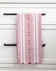 JULISKA Villa Stripe Kitchen Towel Set/2 - Ruby