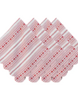 JULISKA Villa Stripe Napkin Set/4 - Red