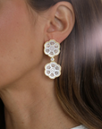 ASHA Marguerite Drop Earrings Small