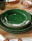 JULISKA Puro Dinner Plate Basil-Set/4