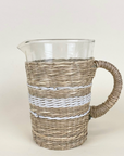 Seagrass White Stripe Pitcher