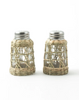 Seagrass Cage Salt & Pepper Shaker Set