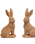 Rattan Weave Easter Bunnies-Set/2