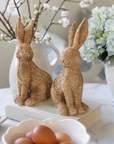 Rattan Weave Easter Bunnies-Set/2