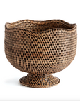 Burma Rattan Footed Cachepot