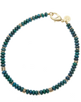 JANE WIN Gumdrop Beaded Necklace Phoenix Turquoise