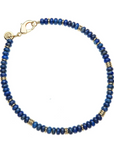 JANE WIN Gumdrop Beaded Necklace Lapis
