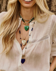 JANE WIN LOVE Carry Your Heart Pendant Malachite