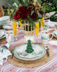JULISKA Straw Loop Placemat Natural-Set/4