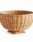 Charleston Rattan Footed Bowl Small