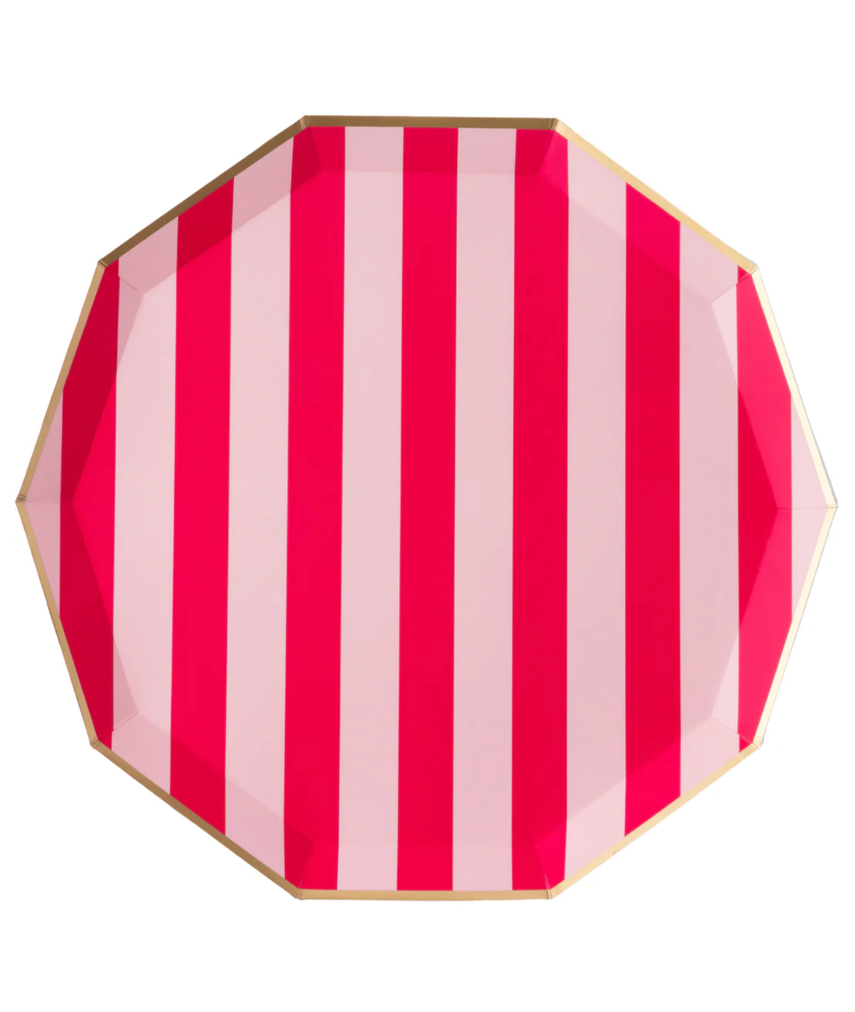 Light & Haute Pink Cabana Signature Stripe Large Plates – Matilda's ...