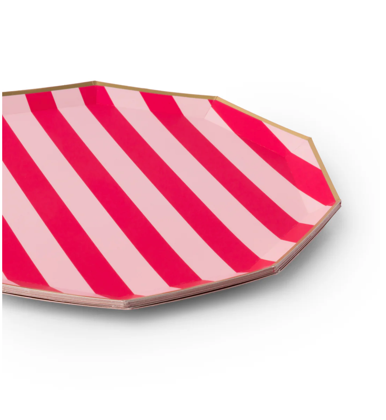 Light & Haute Pink Cabana Signature Stripe Large Plates – Matilda's ...