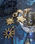 JANE WIN Lucky Wish On A Star Pendant w/ Long Link Box Chain