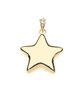 JANE WIN Lucky Shining Star Pendant w/ Long Link Box Chain