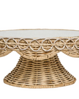 JULISKA Provence Rattan Cake Stand Whitewash