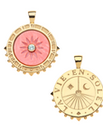 JANE WIN FOREVER La Vie En Soleil Carved Coral Stone Pendant