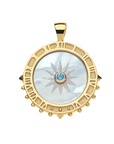 JANE WIN FOREVER La Vie En Soleil Carved Mother of Pearl Stone Pendant