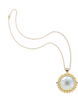 JANE WIN FOREVER La Vie En Soleil Carved Mother of Pearl Stone Pendant