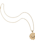 JANE WIN LUCKY Lucky Be a Ladybug Small Pendant Coin w/ 16-18" Classic Rolo Chain