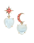 JANE WIN LOVE You To the Moon and Stars Earrings in Mother of Pearl